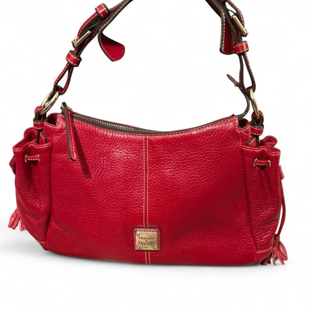 Dooney & Bourke Vibrant Red Shoulder Bag - Picture 2 of 6